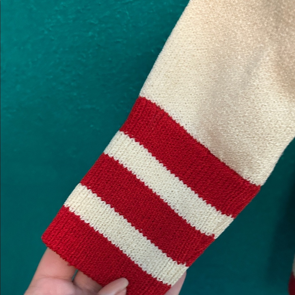 VINTAGE St. John Sweater with Red Accents - Picture 5 of 10